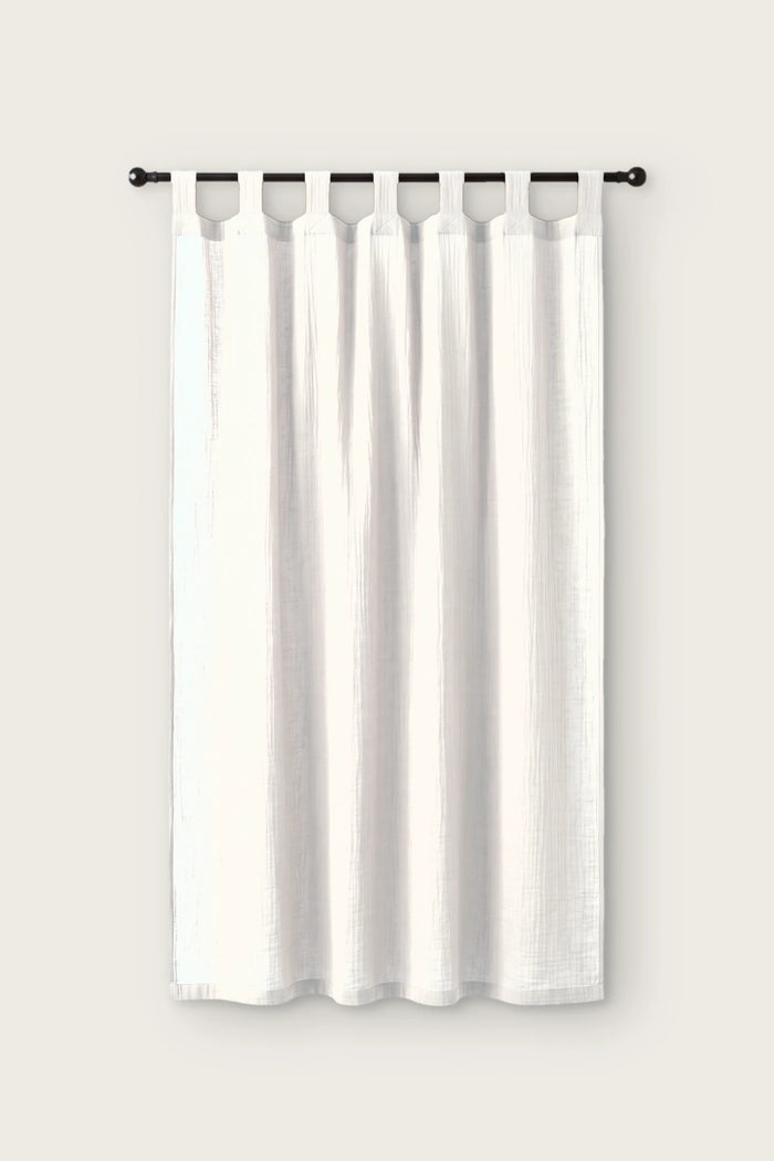 Handwoven 2-Layer Muslin Cotton Curtain Panel - OEKO-TEX