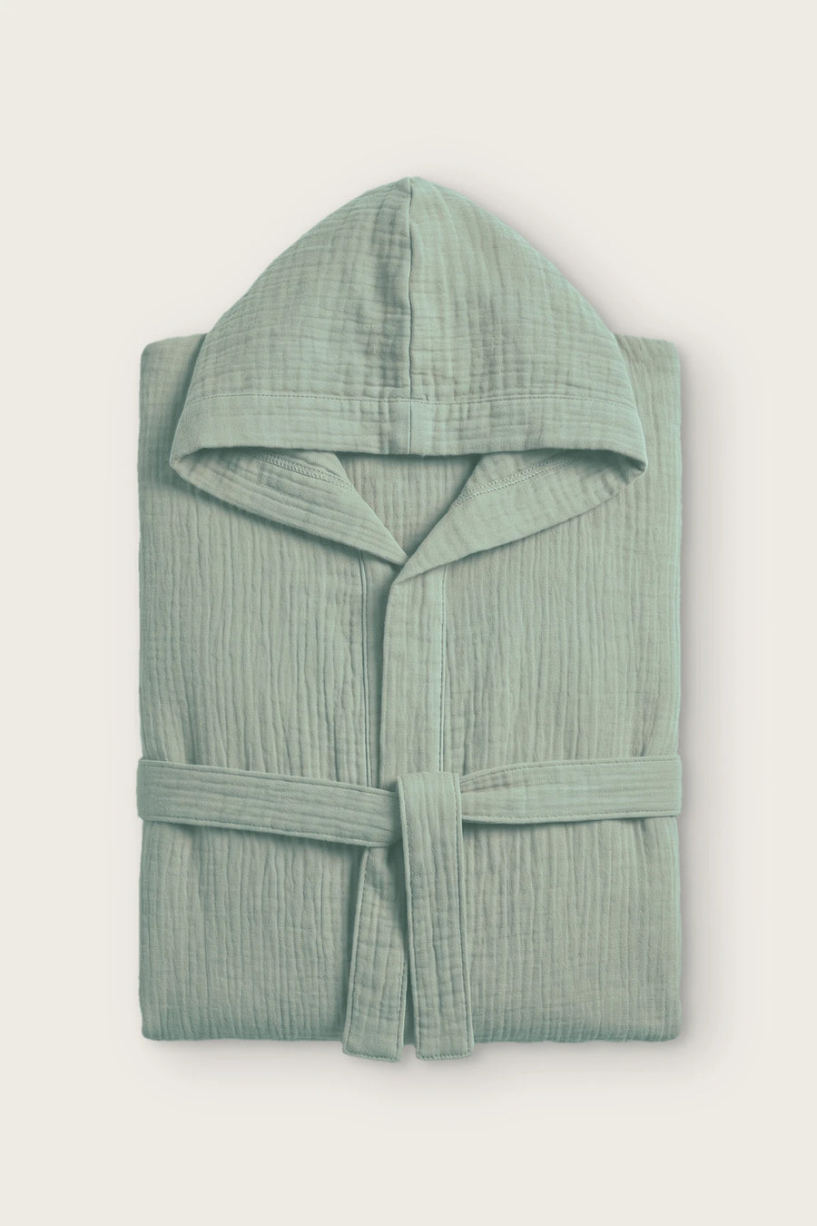 Handwoven 2-Layer Muslin Hooded Turkish Robe - OEKO-TEX