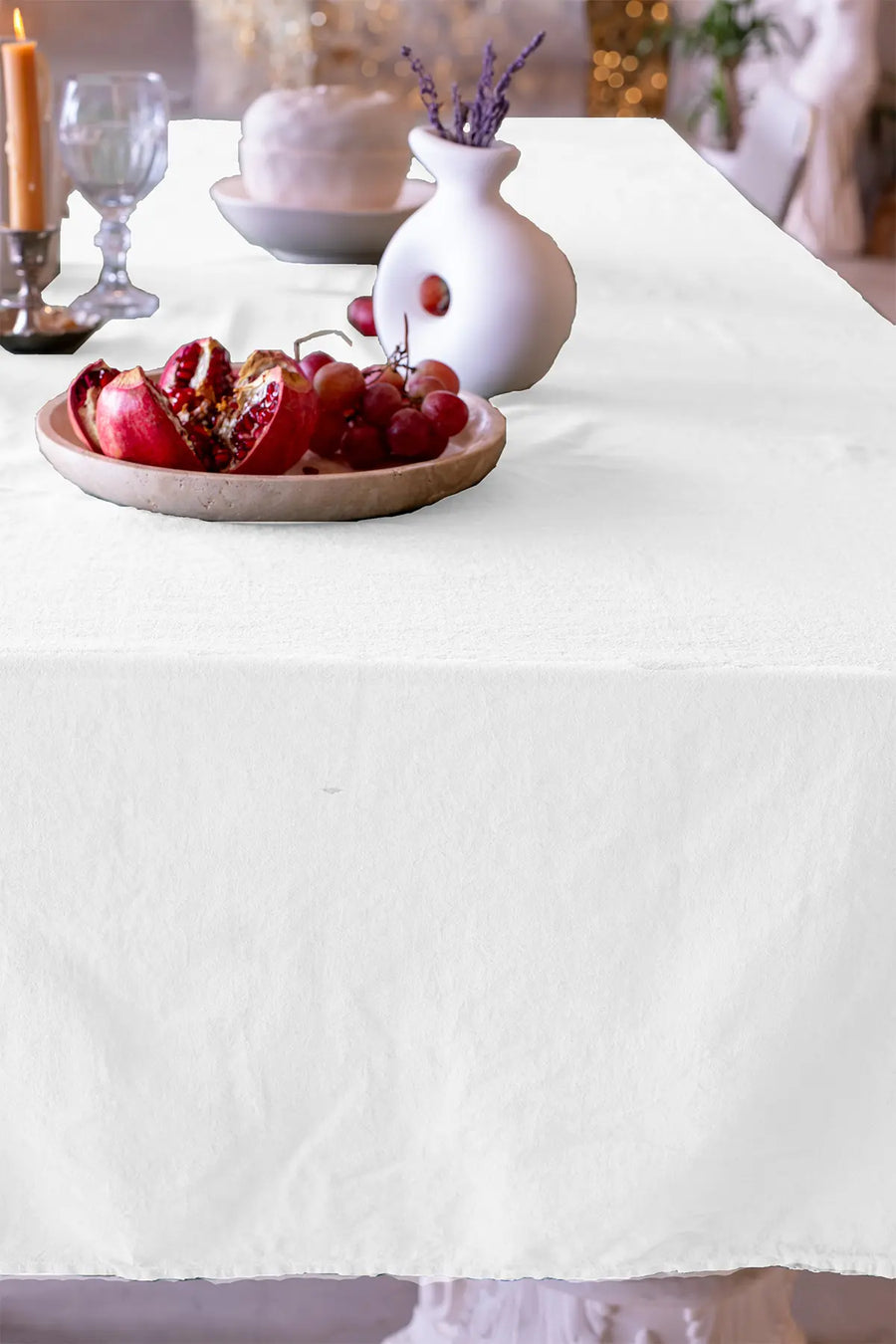 Handwoven Stonewashed Turkish Cotton Tablecloth - OEKO-TEX