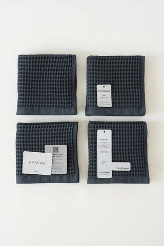 Handwoven Turkish cotton waffle weave towel set, all 11 colors group lifestyle. Denizli, OEKO-TEX. Vivamaison.