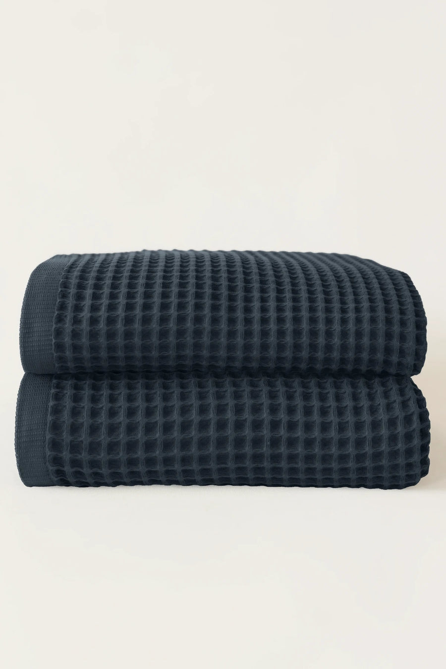 Buntes Handtuchset aus weicher Baumwolle mit Waffelmuster