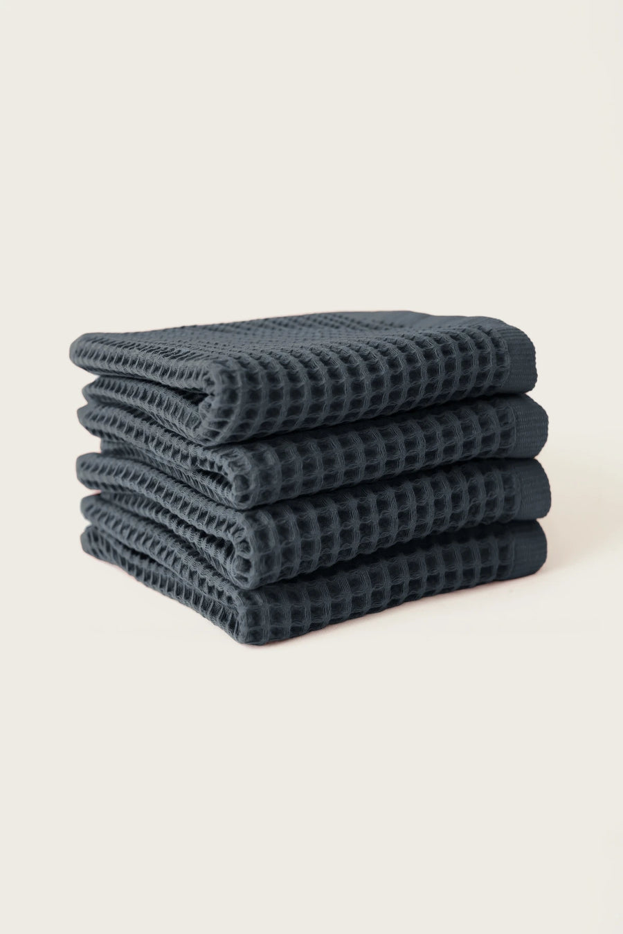 Buntes Handtuchset aus weicher Baumwolle mit Waffelmuster