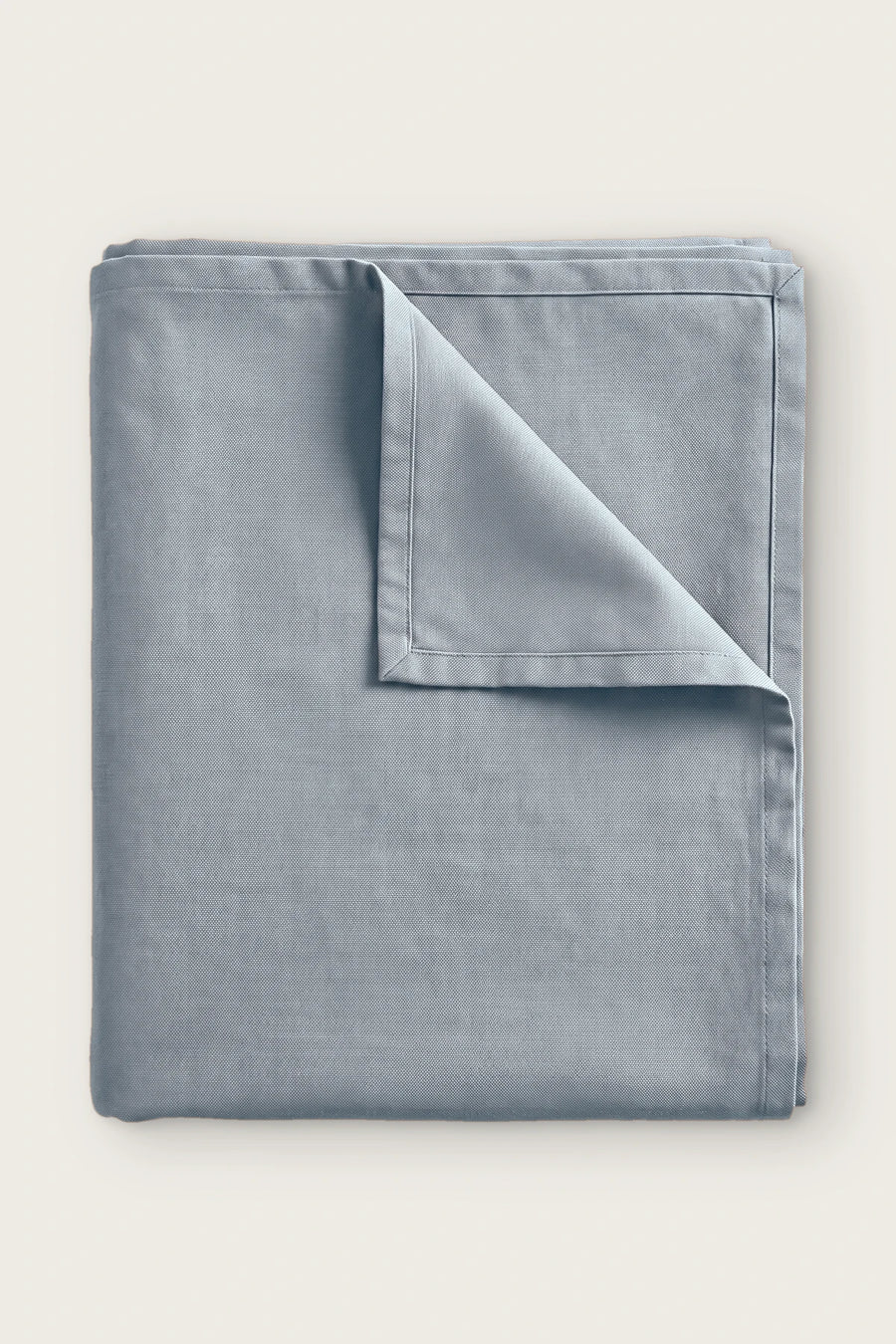 Linen Cotton Blend Tablecloth - Plain or Ruffled - OEKO-TEX - Gray