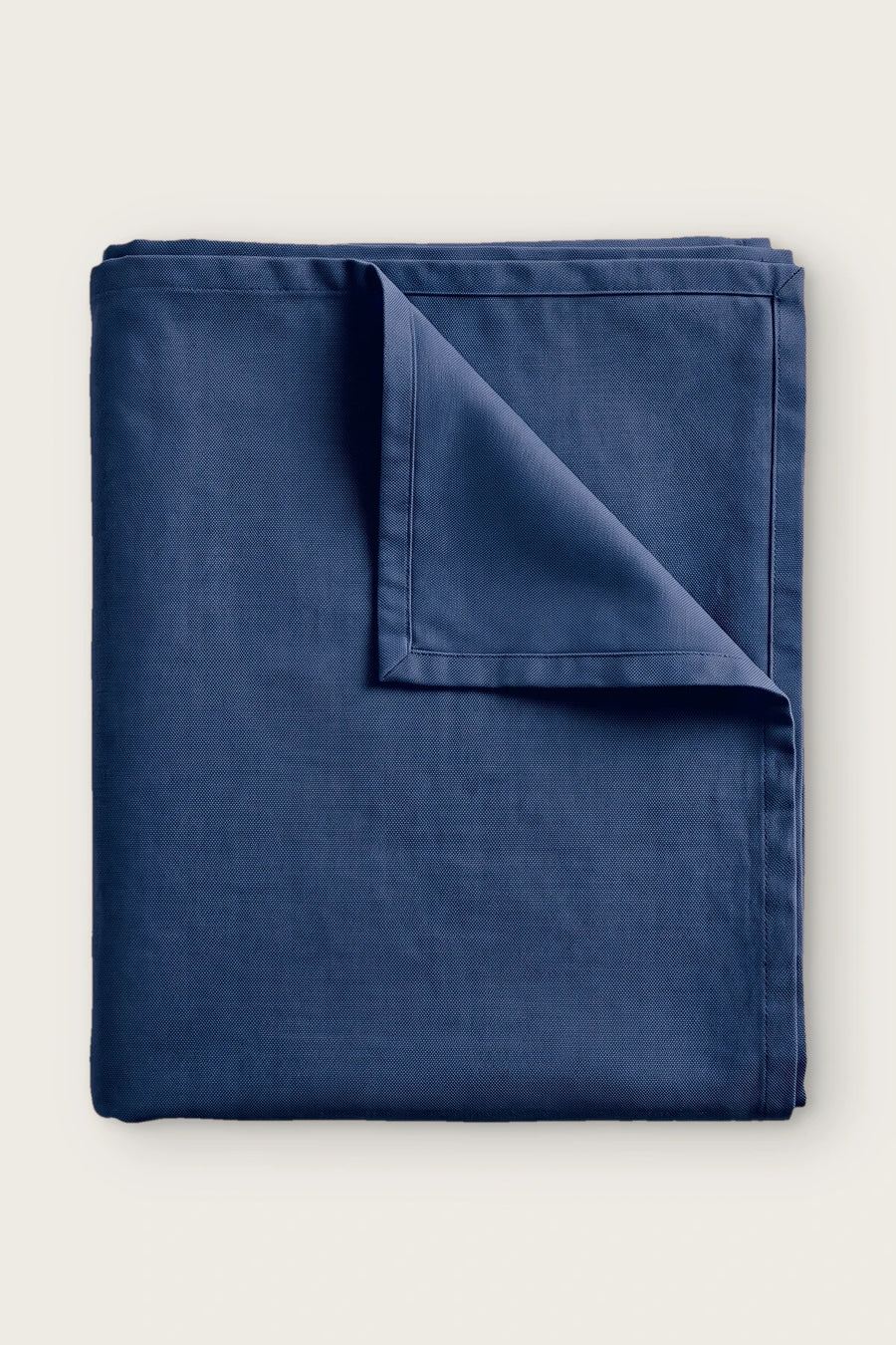 Linen Cotton Blend Tablecloth - Plain or Ruffled - OEKO-TEX - Navy