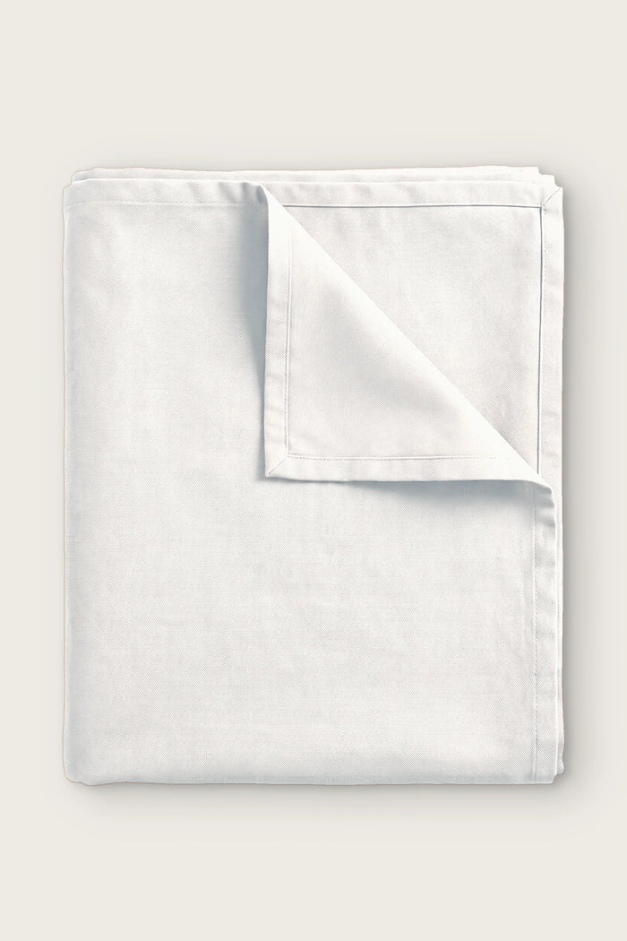 Linen Cotton Blend Tablecloth - Plain or Ruffled - OEKO-TEX