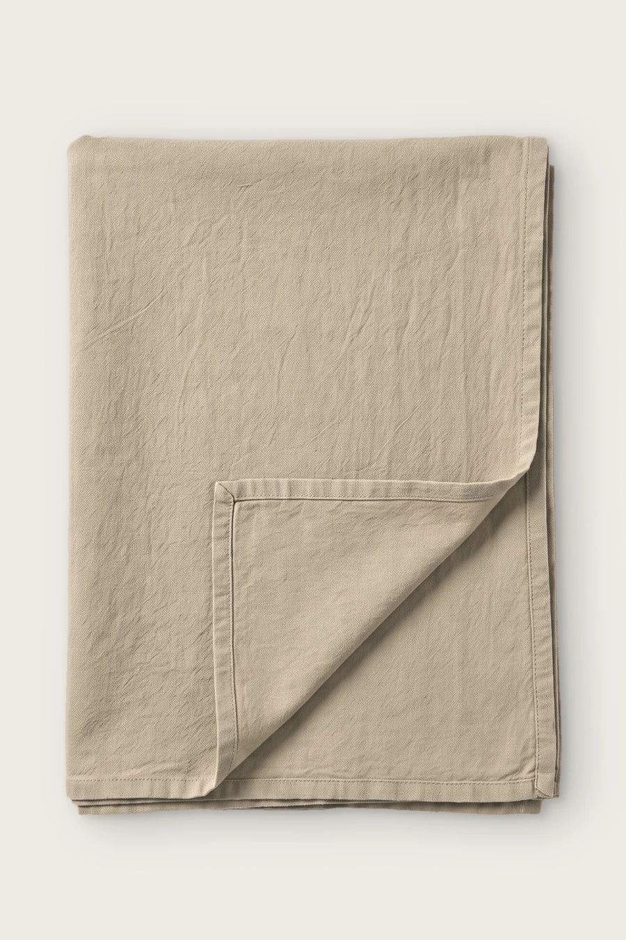 Handwoven Stonewashed Turkish Cotton Tablecloth - OEKO-TEX - Stone