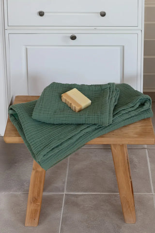 Vivamaison 4 Layer Muslin Turkish Cotton Towel - Handwoven Premium Quality